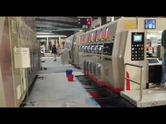 ピザボックス フレクソ 2600mmプリンター スロットラー ダイカット 自動サーボモータードライブ